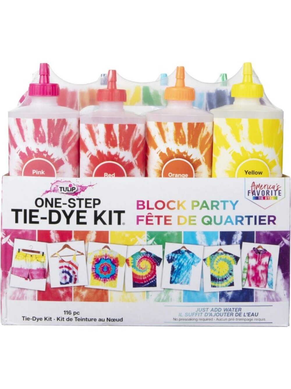 Rainbow Tie-Dye Kit - 8 XL Bottles for Vibrant DIY Fashion & Crafts